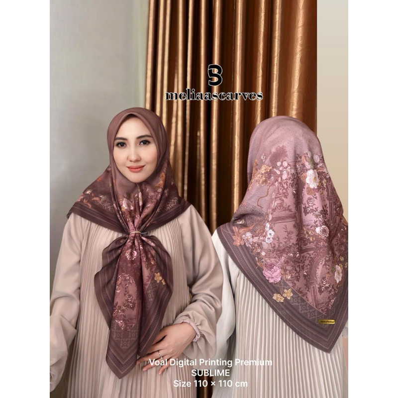 JILBAB SEGIEMPAT MELIA DIGITAL PRINTING SUBLIM