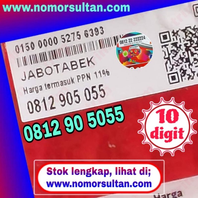NOMOR CANTIK KARTU PERDANA SIMPATI 10 DIGIT  05055