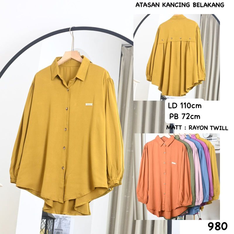 Atasan rayon twill