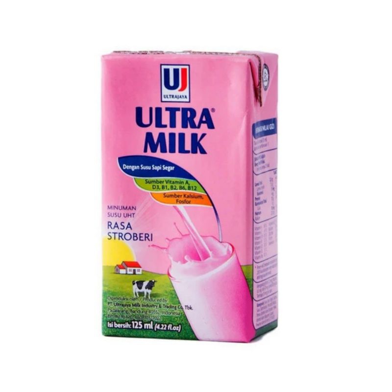 

SUSU UHT ULTRA MINI STRAWBERY KEMASAN 125 ML