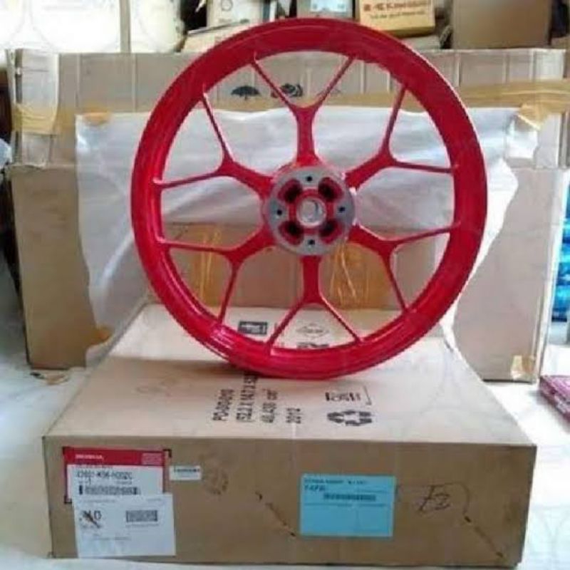 Velg belakang Honda Sonic 150 R Merah Original AHM 42601-K56-N00ZC