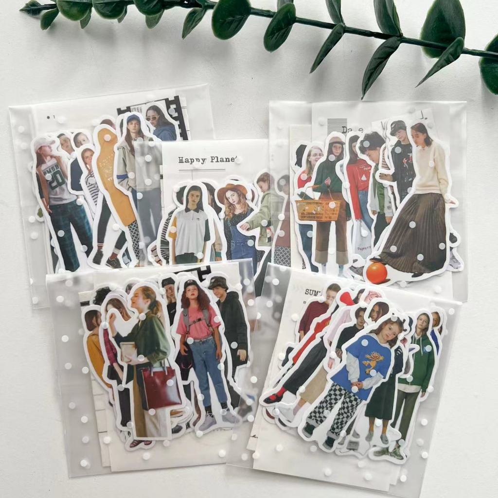 

20pcs Mini Aesthetic Model Stickers for Diary Journal