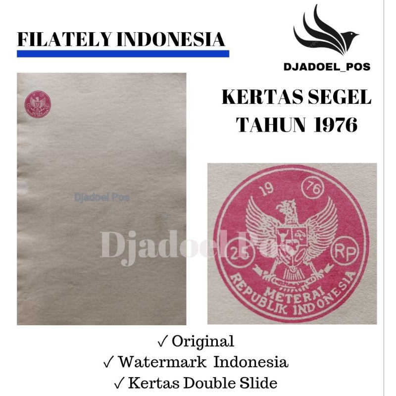 

KERTAS SEGEL TAHUN 1976 (Buy 4 Get 1 Free) Double Asli