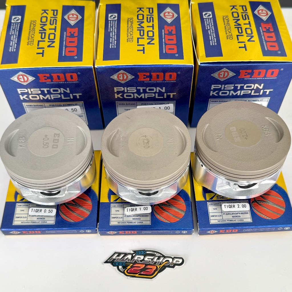 Piston tiger 63.5 64 64.5 65 65.5 pin 15 mm tiger megapro gl