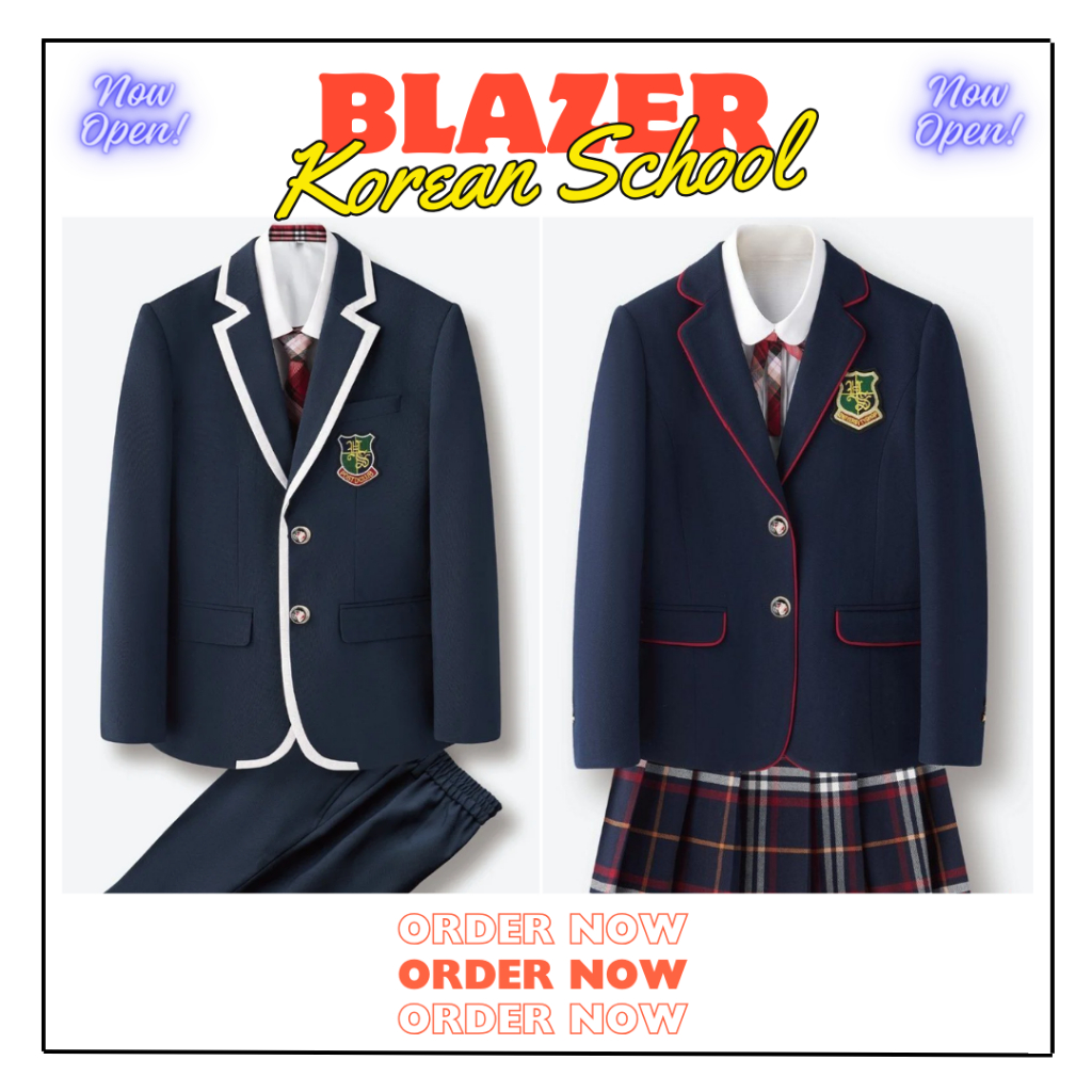 (NEW STOK PREMIUM) Blazer Korean School Seragam Sekolah Korea
