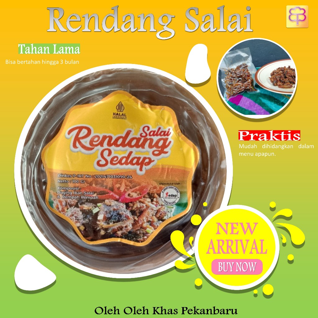 

Rendang ikan salai SEDAP 100 gr