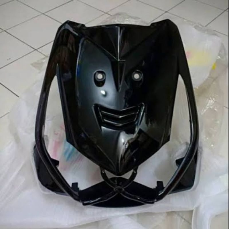 tameng depan beat karbu hitam dasi depan beat karbu hitam