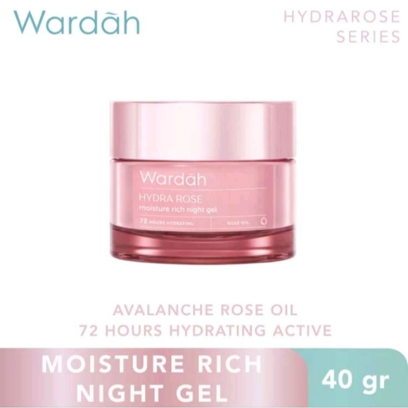WARDAH HYDRA ROSE MOISTUREIZER RICH NIGHT CREAM 40 GR