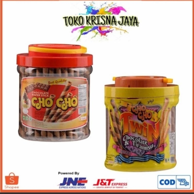 

CHO CHO WAFER STICK CHOCOLATE | TWIN CHOCOLATE TIRAMISU TOPLES NETTO 500 GR