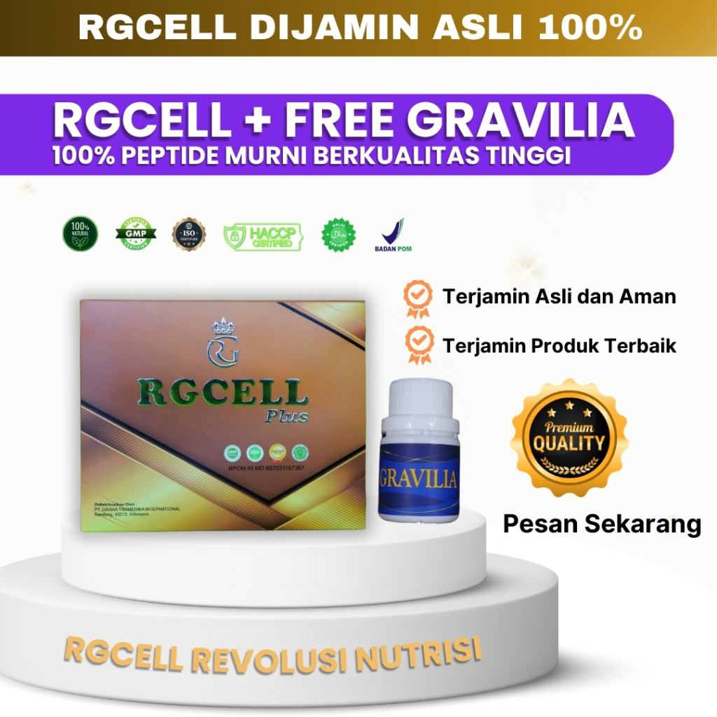RG CELL + GRAVILIA isi 30 kapsul- Mempercepat penyembuhan luka akibat diabetes Dijamin Asli 100%