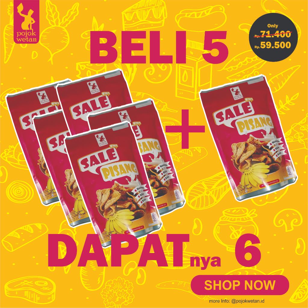

Pojok Wetan | Keripik Sale Pisang / Beli 5 Gratis 1 / Manis Original
