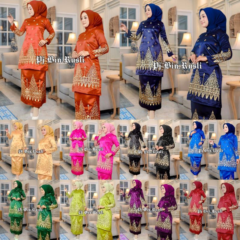 New ready malaya setelan rok by pelangi jaya best seller