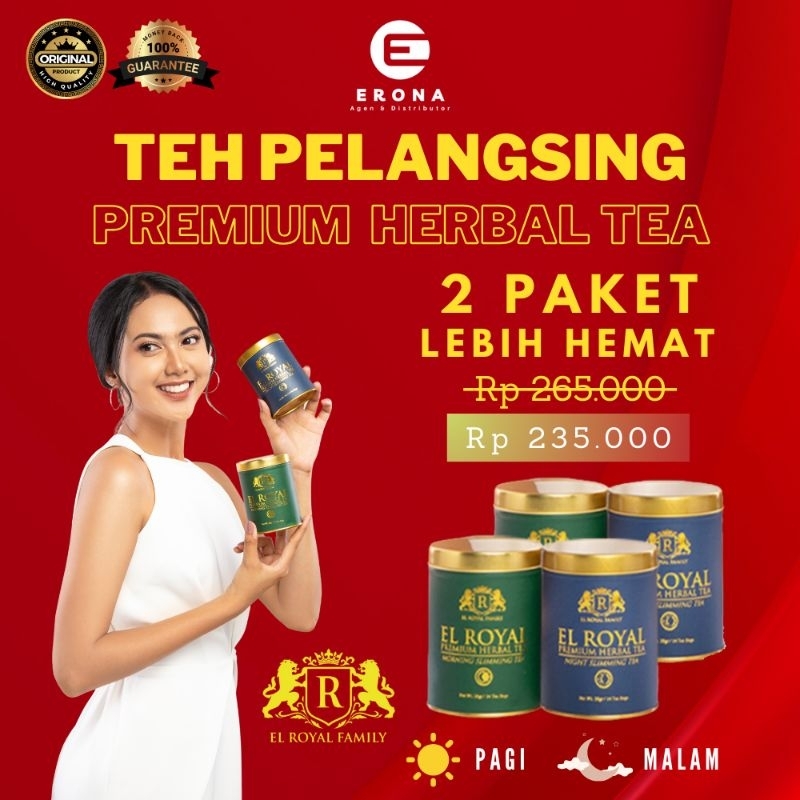 

El Royal Premium Herbal Tea (2 Paket) | 2 Morning Slimming Tea - 2 Night Slimming Tea