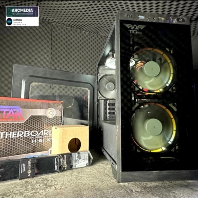 RAKIT PC 1 JUTAAN INTEL CORE I5 SSD 128 RAM 8 GB RGB GAMING