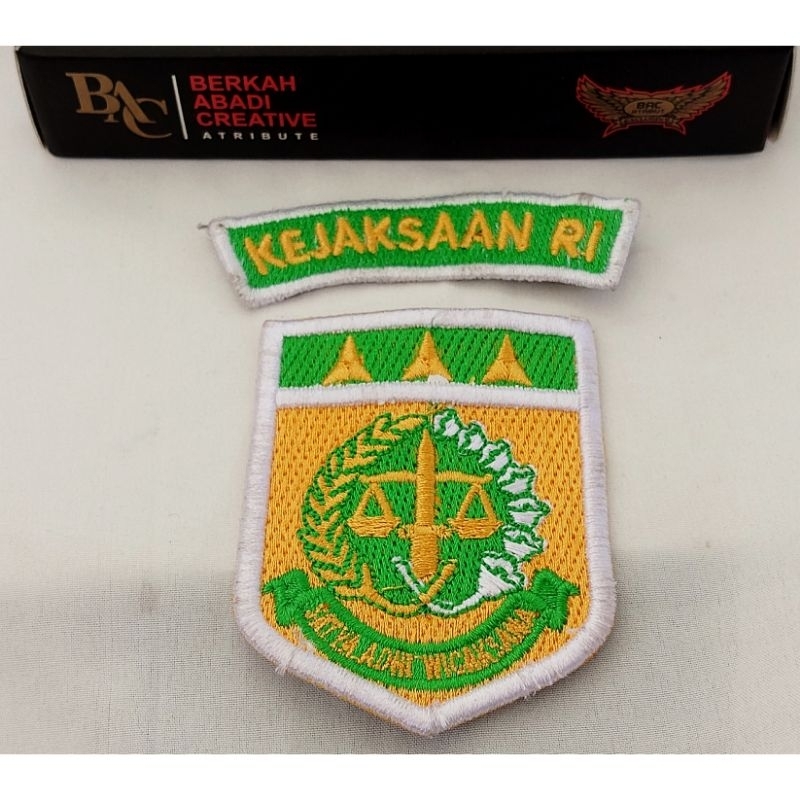 Logo Dan Bet Jaksa Kejaksaan Full Bordir