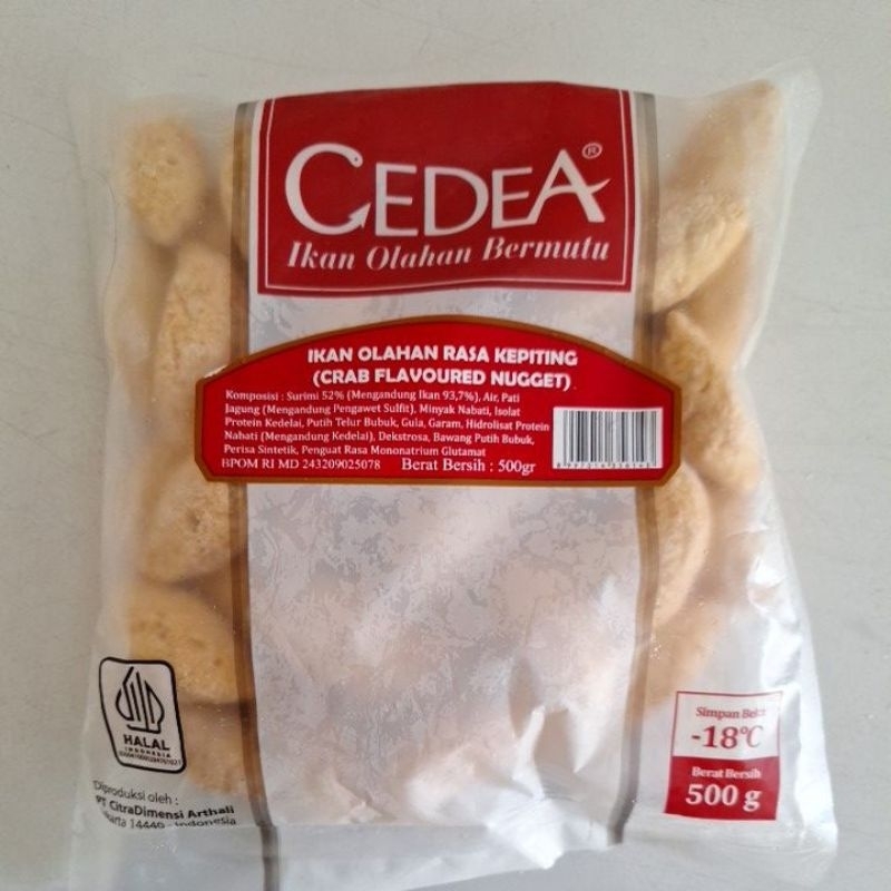 

CEDEA CRAB NUGGET/NUGGET KEPITING 500gr