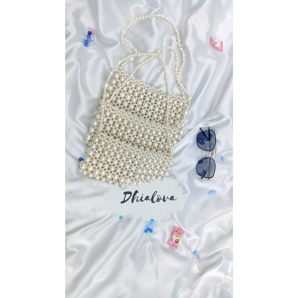 Pearl Shoulder Bag | Becca Shoulder Bag | Tas Slempang Mutiara | Tas Manik-Manik