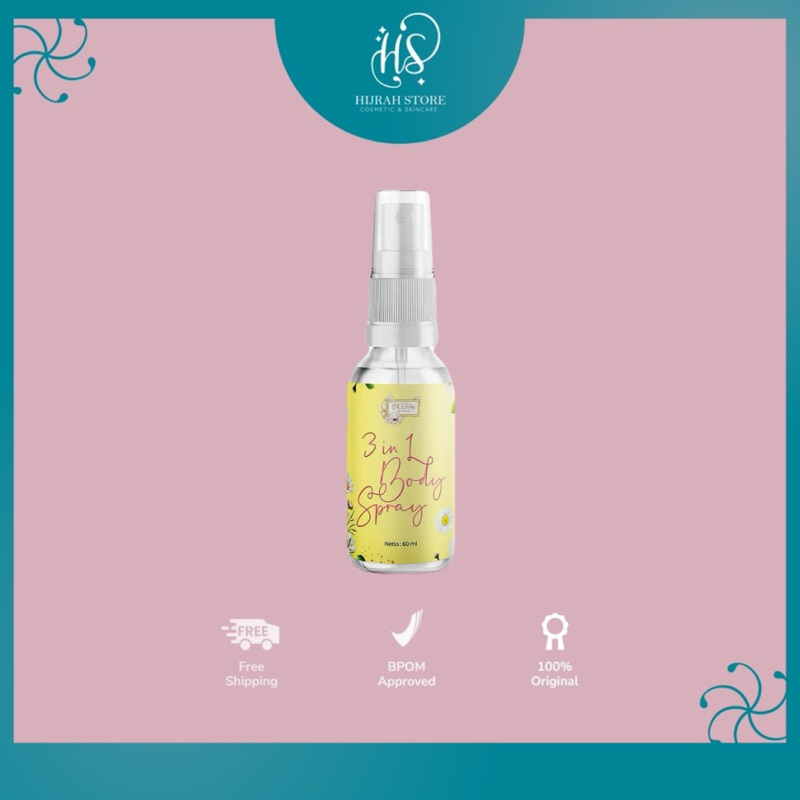 HIJRAH STORE NOERA 3IN1 BODY SPRAY | NATURAL SPRAY BPOM