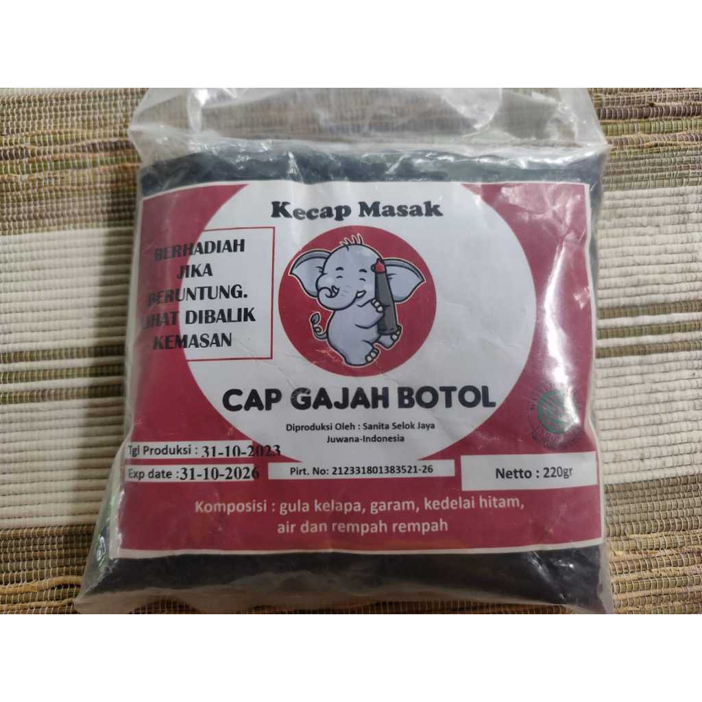 

Kecap masak Gajah Botol 220gr