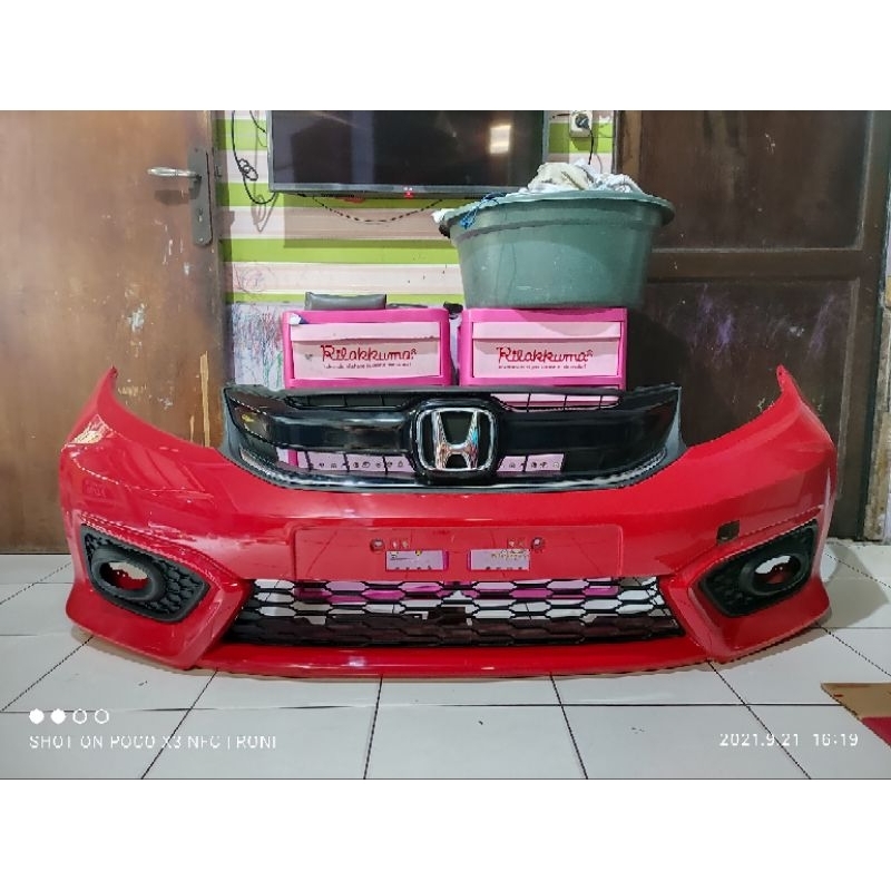 bemper depan brio 2016 2017 2018 sekond original