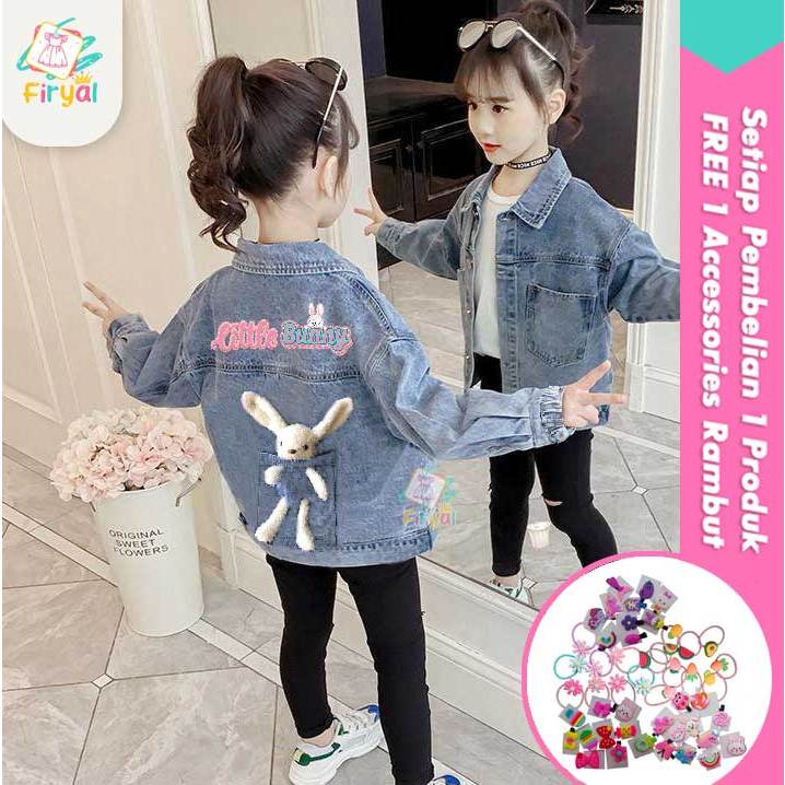 Jaket Boneka 3D - Little Bear 2-7 Tahun - Jaket Anak Perempuan