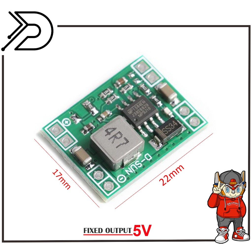 MP1584EN FIX 5V STEP DOWN DC 3A