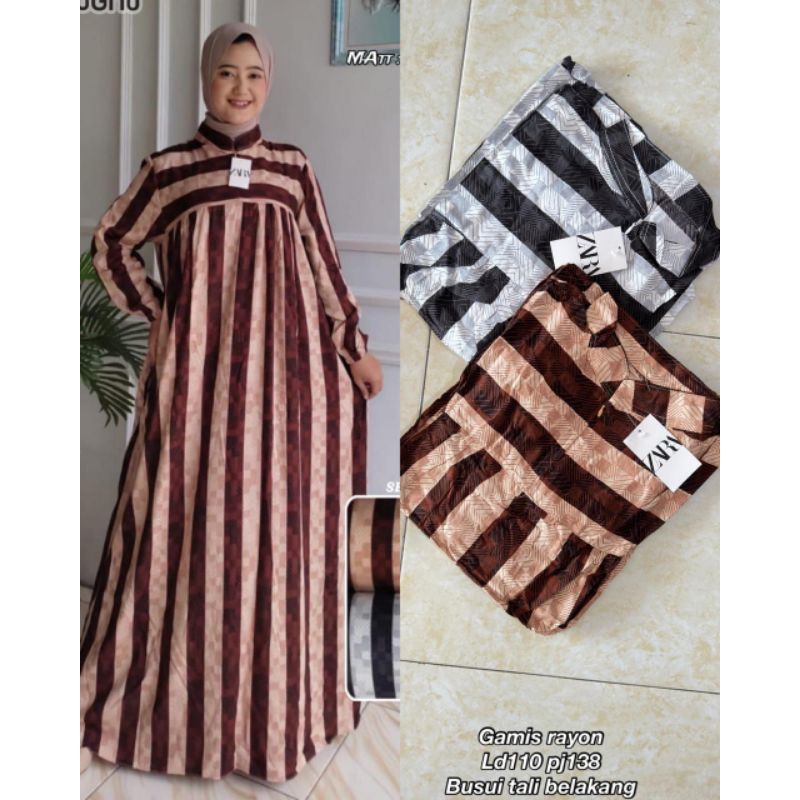 gamis katun rayon salur 4545