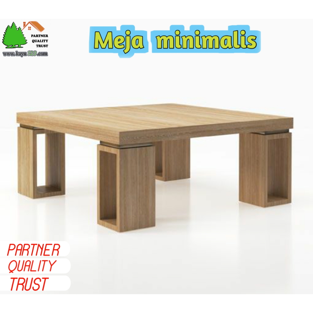Meja minimalis meja moderen meja kursi tamu 80x80x50