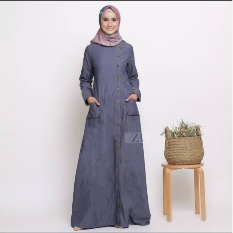 Denim Dress Grey by Heaven Lights by Zerina Banu HLBZB size L