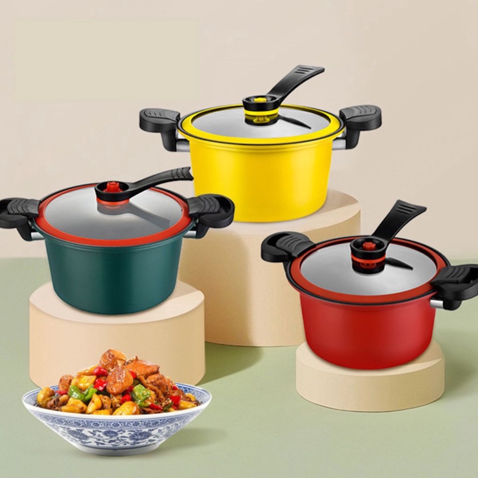 jc Panci Presto 35L Anti Lengket Panci Teflon Totipotent Pot Micro Pressure 24cm Serbaguna