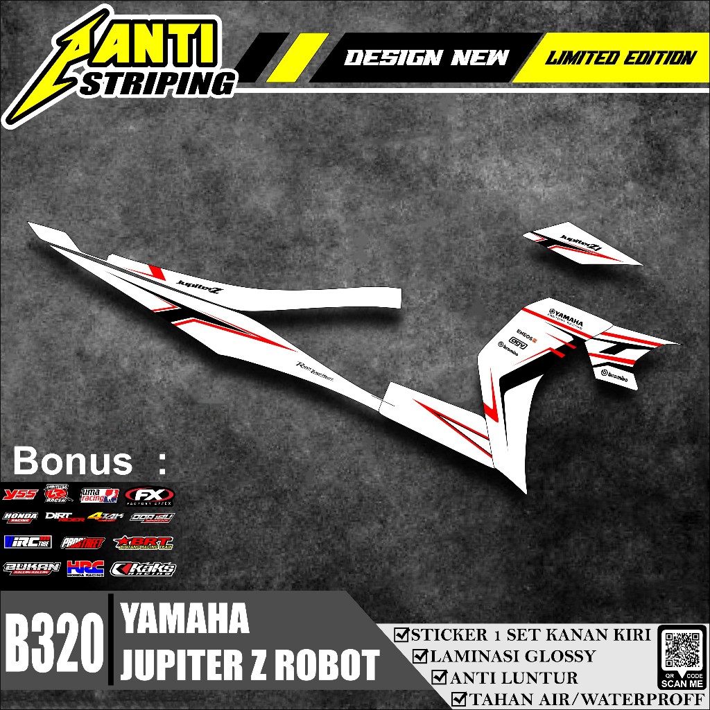 STIKER STRIPING MOTOR YAMAHA JUPITER Z ROBOT LIST VARIASI -striping motor jupiter z 2010 2011 2012 S