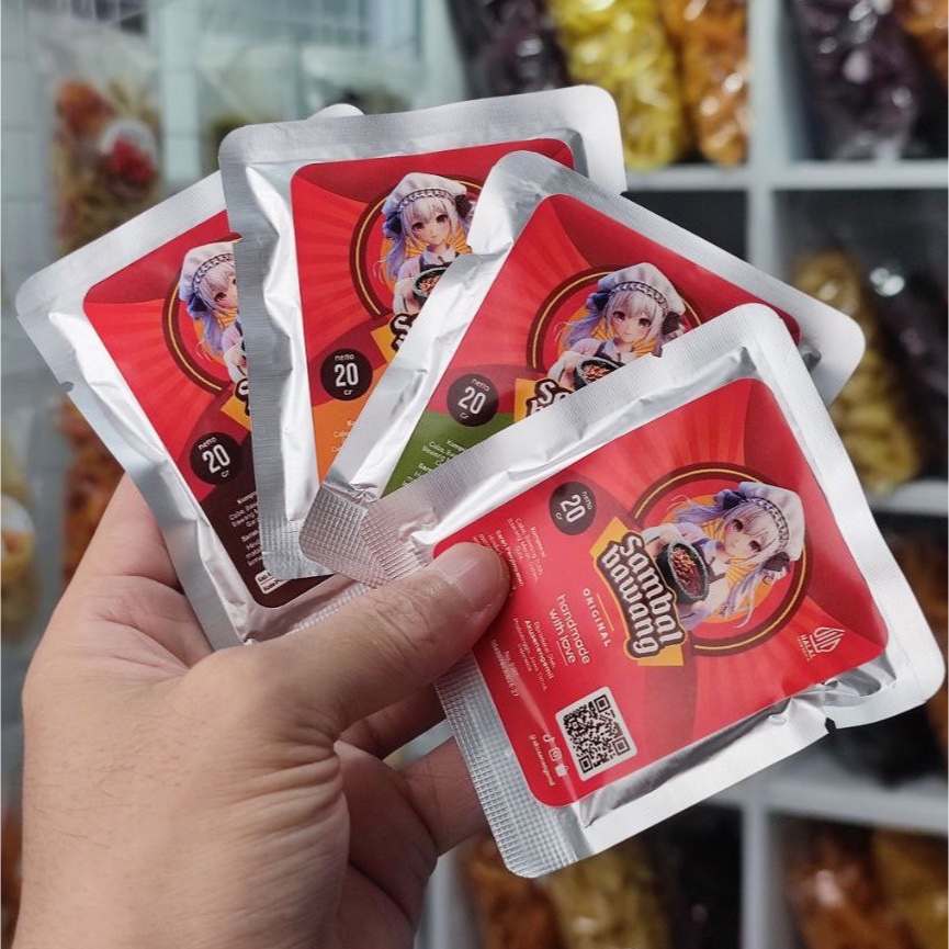 

SAMIL Sambel Bawang Original/Cumi/Paru/Cakalang Sambal Sachet