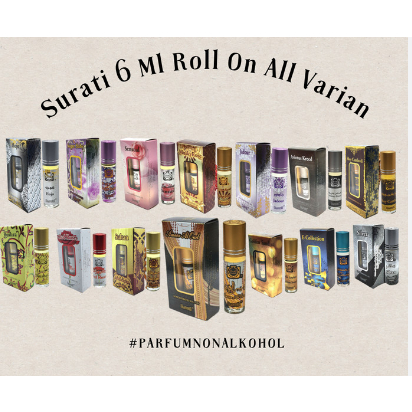 Parfum Surrati 6ml Roll on All Varian | Alcohol Free