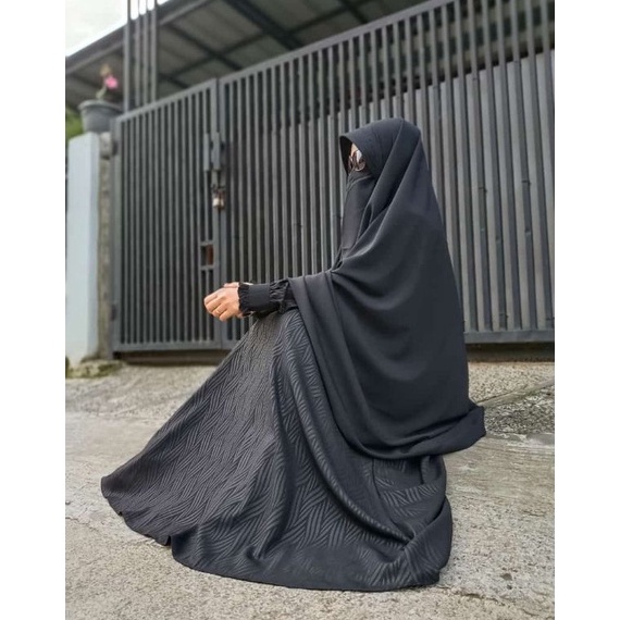 Laku Keras Gamis syari premium gamis wolfis silky gamis embos set cadar murah gamis syari wolfis