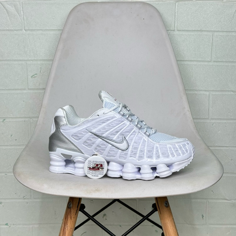 Sepatu Nike Shox TL White Silver
