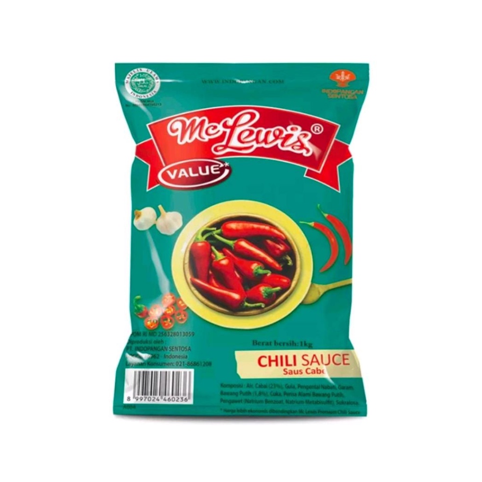 

Come Mc Lewis Chili Sauce Value 1Kg CABE