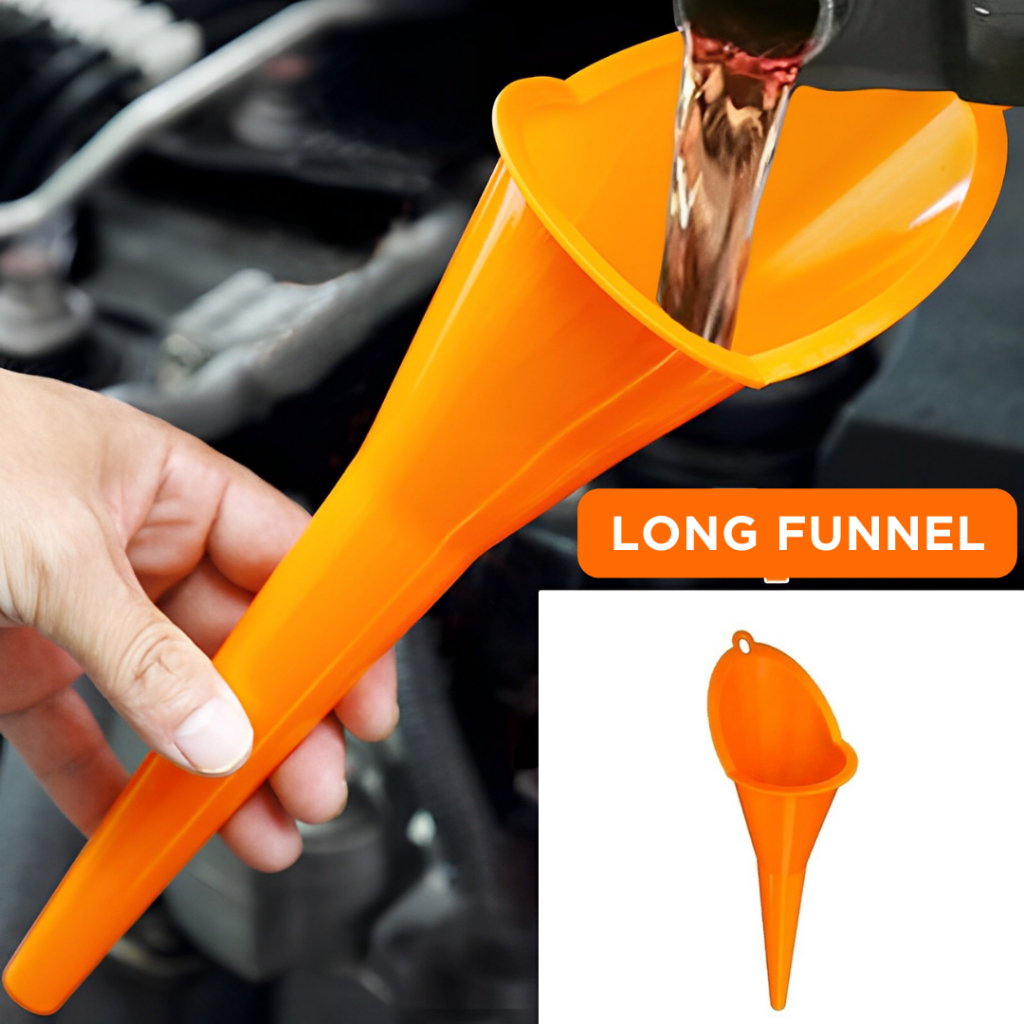 Carzkool Nozzle Corong Air Minyak Bensin Long Mouth Funnel corong oli Corong Bensin Corong Air Radia