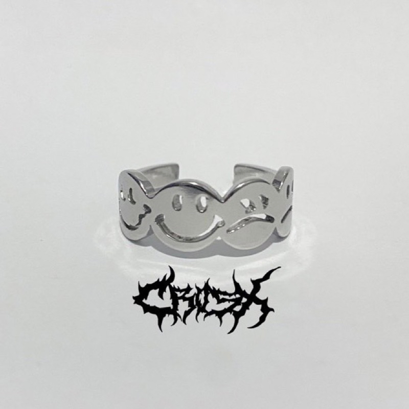 TOTO RING / SMILEY SAD RING / HAPPY SAD RING / MOOD RING / COUPLE RING CINCIN COUPLE KOREAN STYLE RI