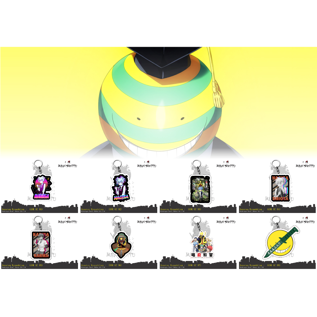 NEW KeychainGantungan Kunci Anime Ansatsu Kyoushitsu