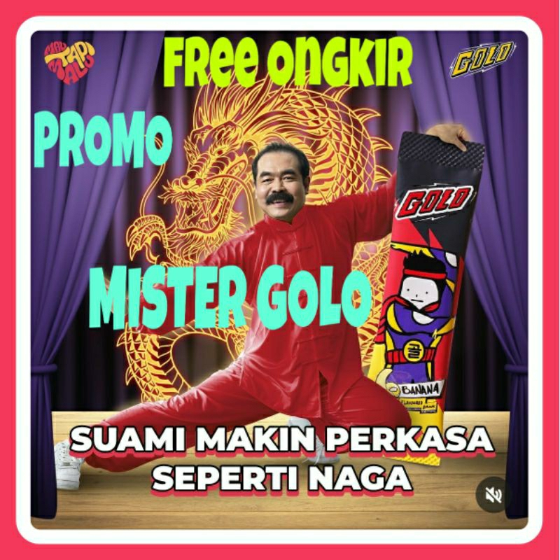 Mister GOLO, Golo, Mister Golo isi 5 Sachet, Suplemen Pria Herbal Serbuk Rasa Jelly Madu dengan Kore