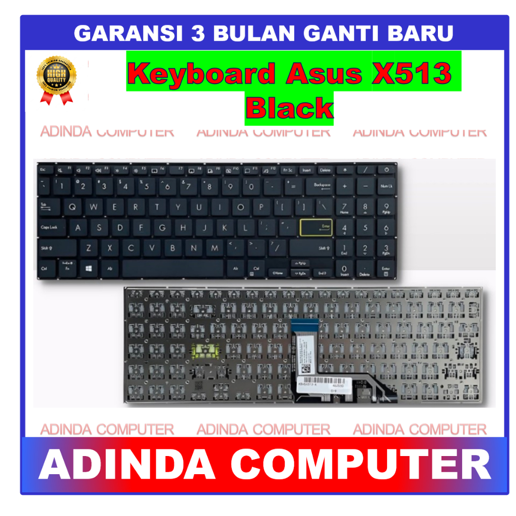 Keyboard Asus Vivobook Ultra 15 X513 K513 M513 K513E K513EA K513M Black