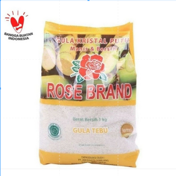 

Gula Pasir 1 kg Rose Brand