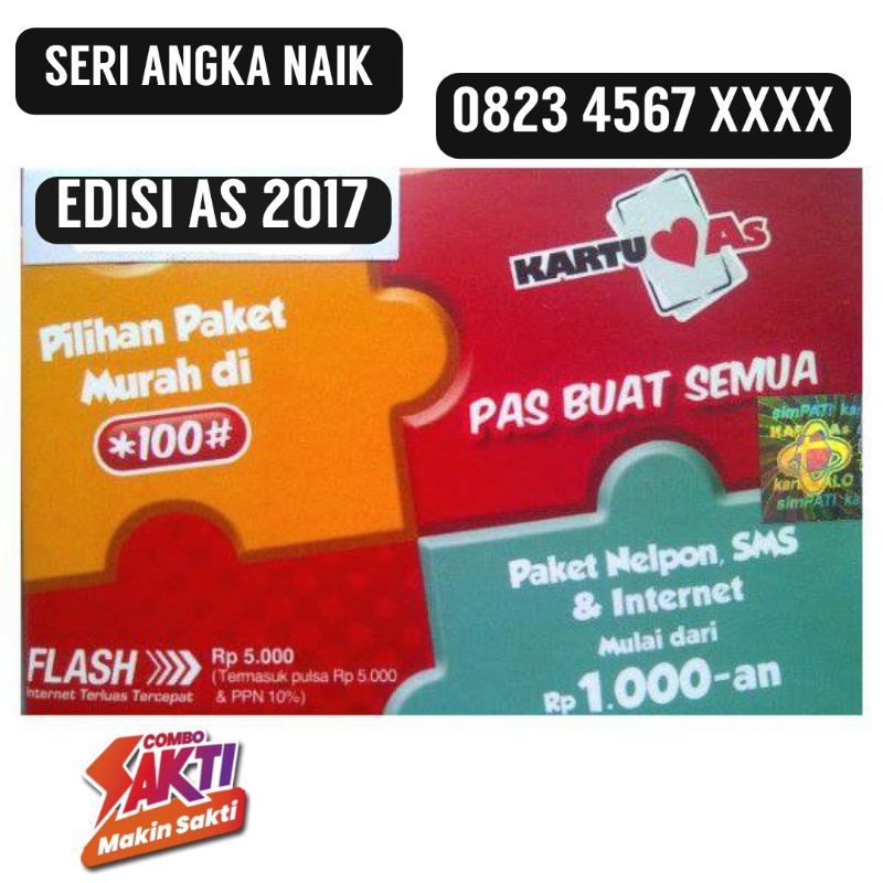 Kartu Sakti Telkomsel 4G Nomor Cantik As dan Simpati