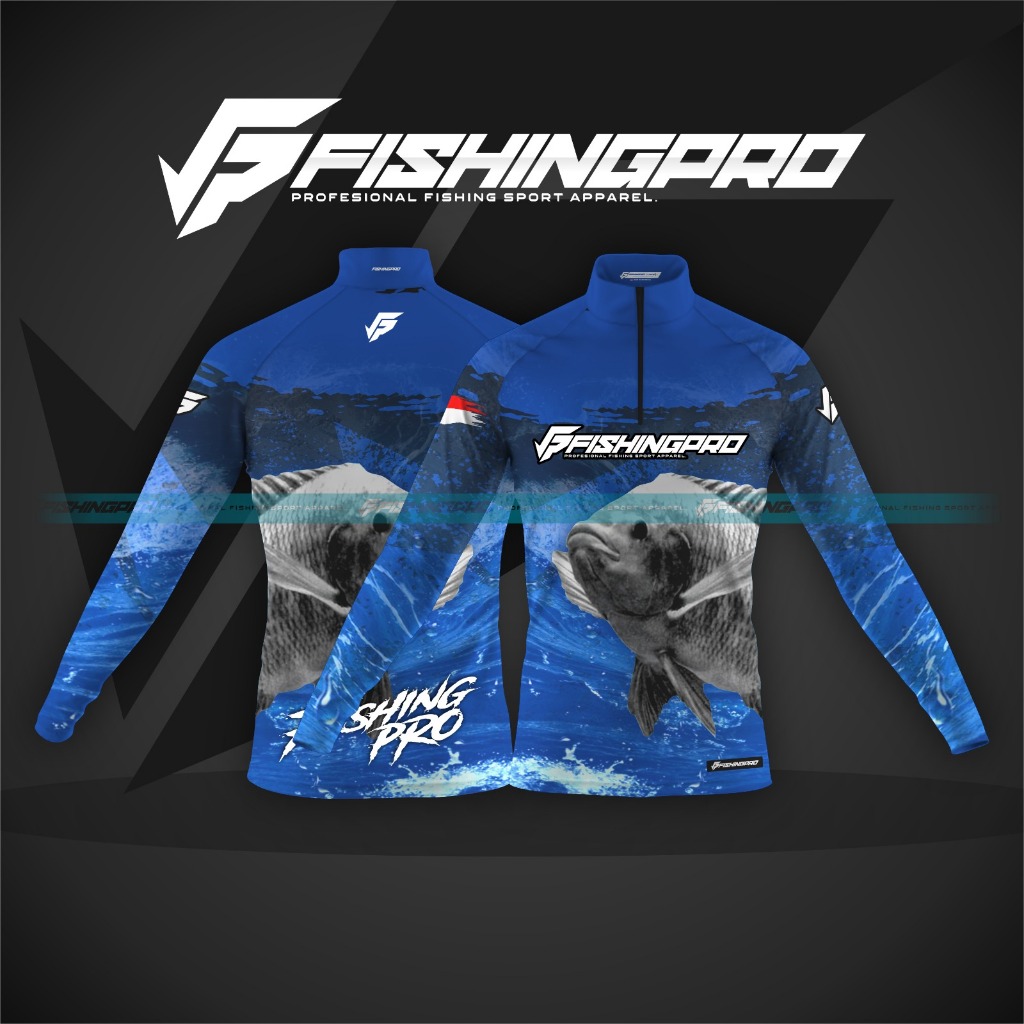 Jersey baju Mancing MUJAIR/NILA FishingPro Part 100 | Bahan anti UV