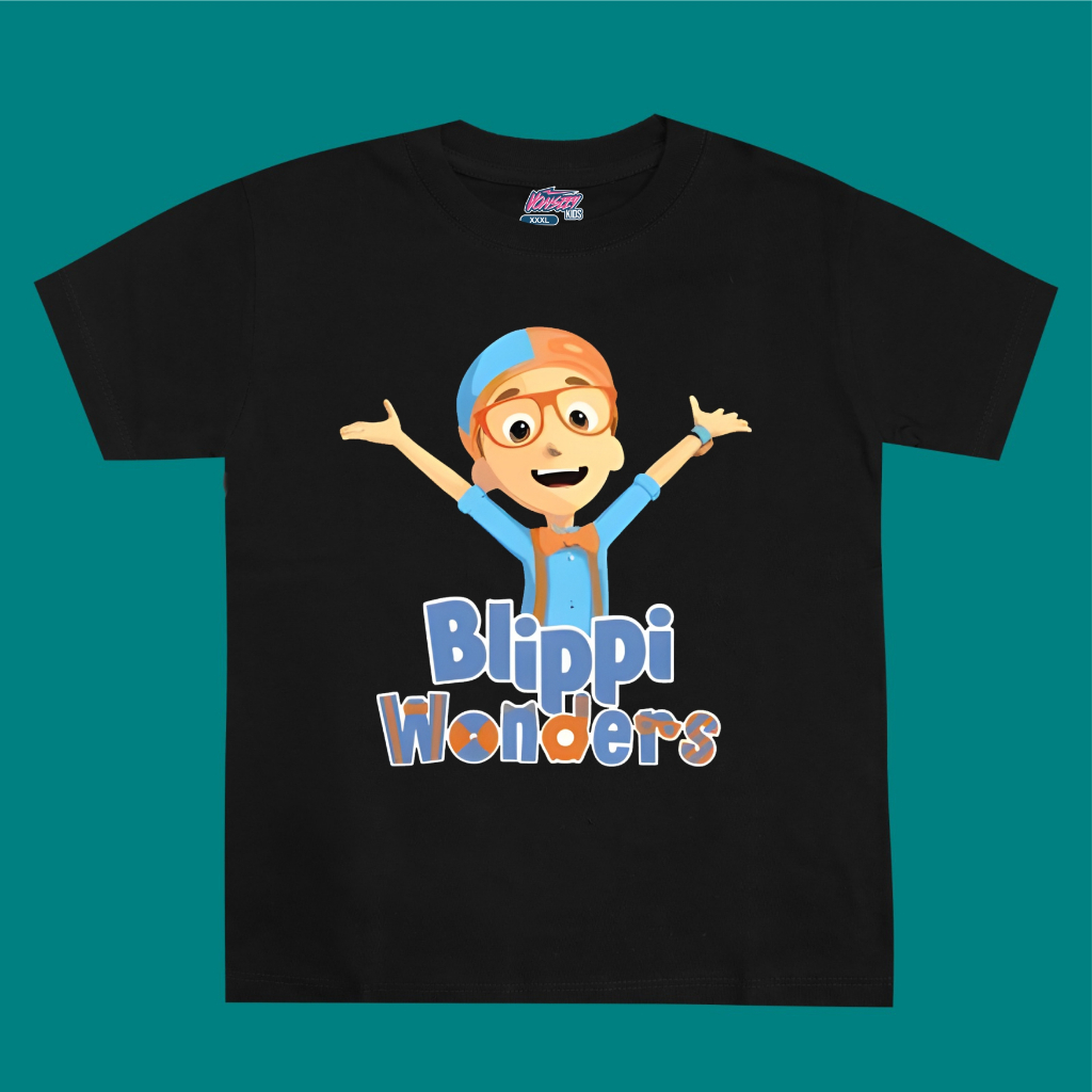 KAOS ANAK - BAJU KARTUN BLIPPI T SHIRT KIDS KAOS ANAK KATUN BAJU ANAK BLIPPI WARNA WARNI