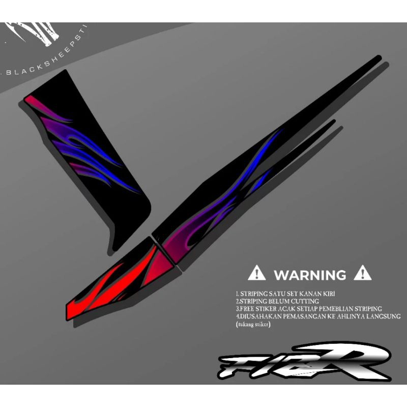 Striping F1zr Variasi Stiker Motor Yamaha F1zr Lis Cover Body Motor