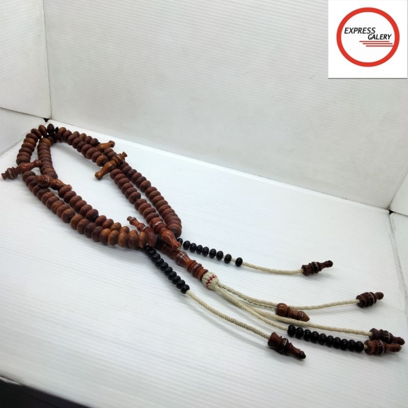 tasbih tijani kayu raja merah agatis D45