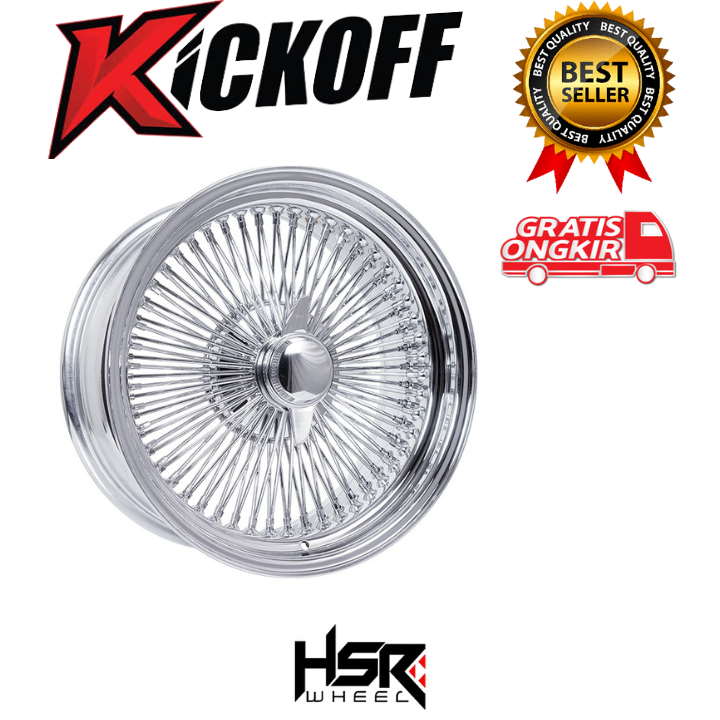 VELG HSR RING 20 BAUT / PCD 6X139,7 UNTUK PAJERO FORTUNER HILUX TRITON WIRE WHEELS HSR