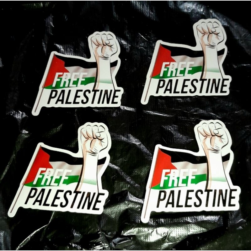 

Stiker Free Palestine - Stiker Palestina (Bisa Tempel Di Pipi)