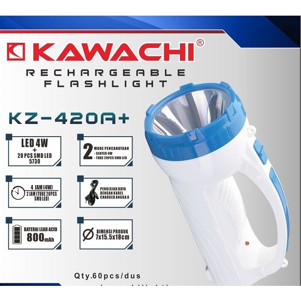 Kawachi Senter Tenteng/Senter LED Kawachi KZ-420A+LED 4 Watt